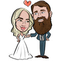 Digital Caricatures, Wedding Gift for Bride and Groom