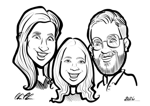 Digital Caricatures black and white