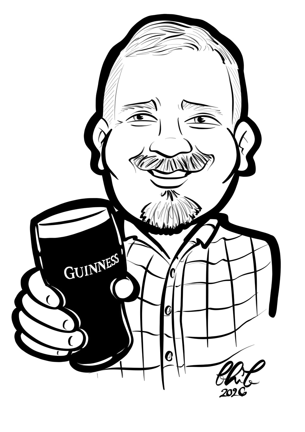 Digital Caricatures black and white