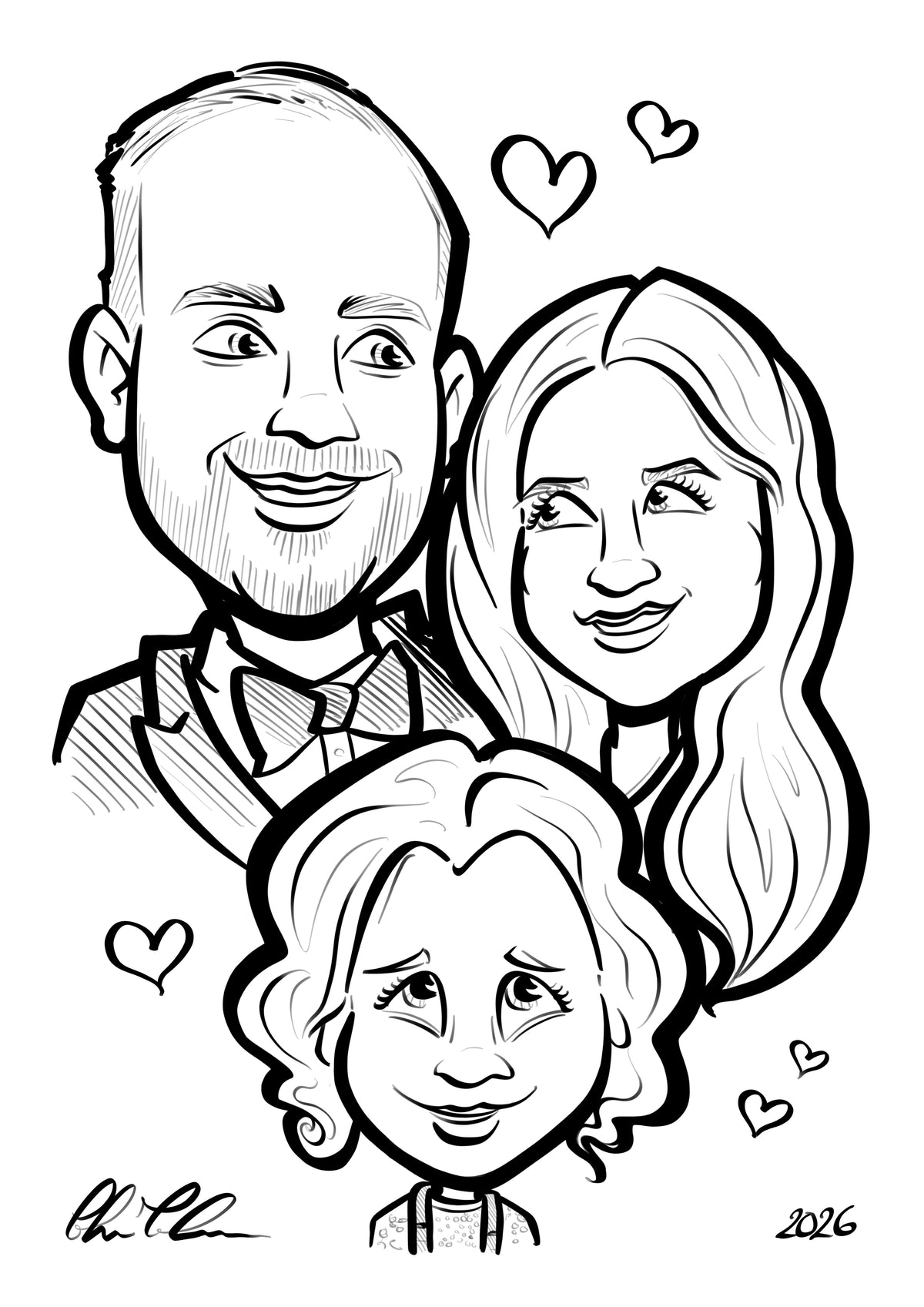 Digital Caricatures black and white