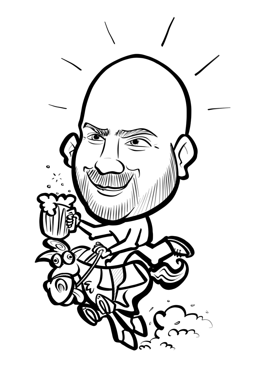 Digital Caricatures black and white