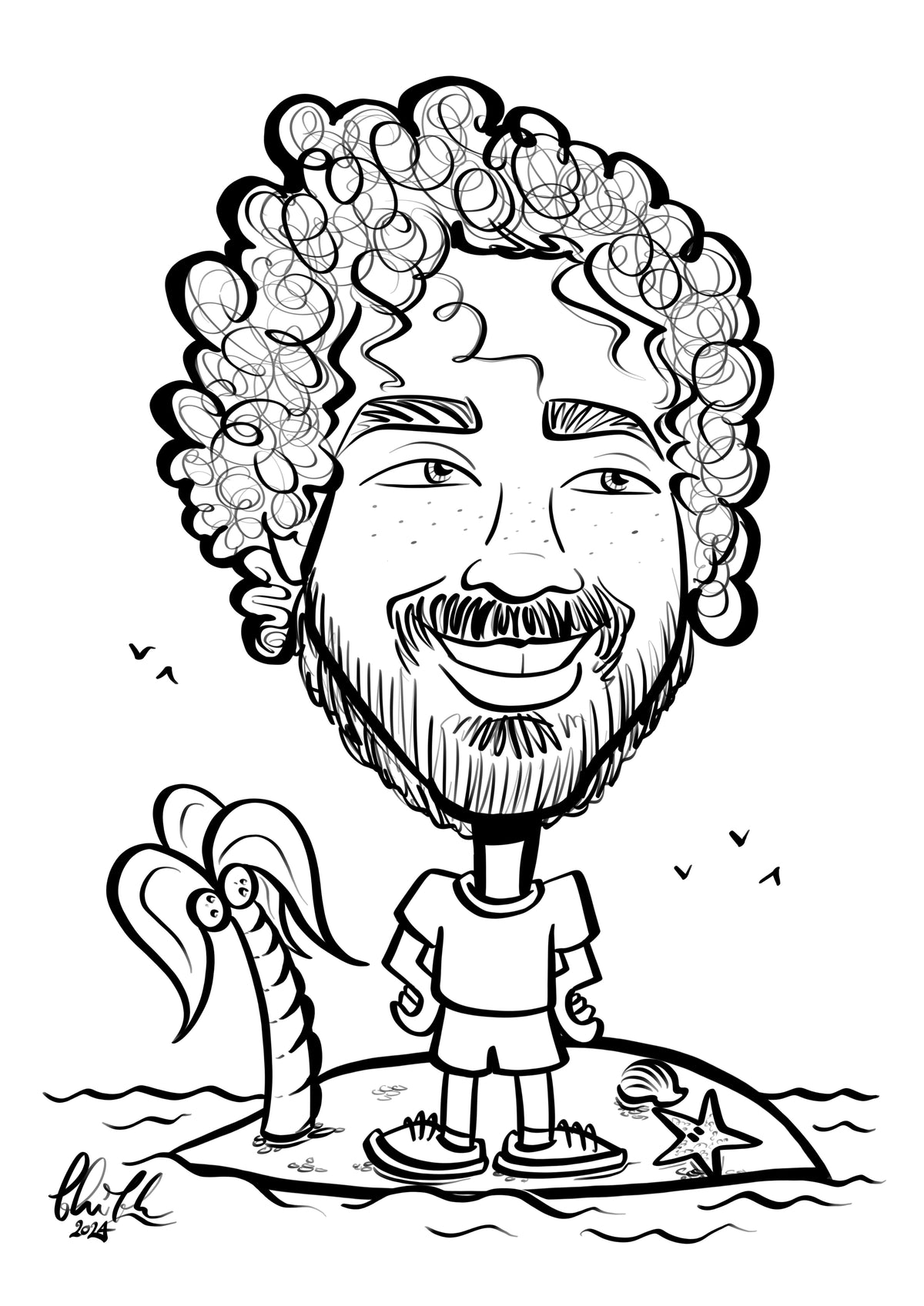 Digital Caricatures black and white